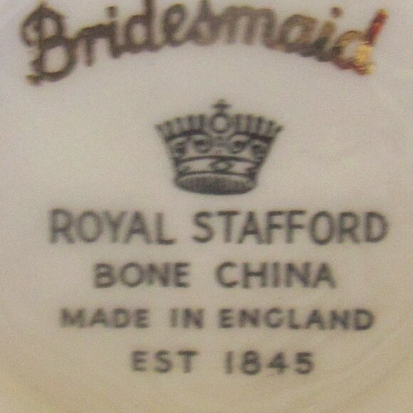 Royal Stafford Bridesmaid Creamer, Finest English Bone China, Gold Trim E111 - Picture 5 of 5